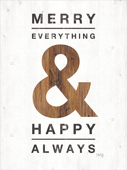 Marla Rae MAZ5429 - Happy Always - 12x16 Merry Everything, Calligraphy, Signs, Happy Always from Penny Lane