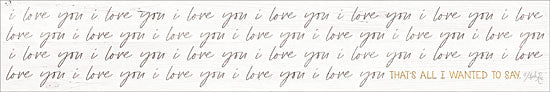 Marla Rae MAZ5462 - I Love You I Love You - 24x4 I Love You, Repeat, Love, Calligraphy, Signs from Penny Lane