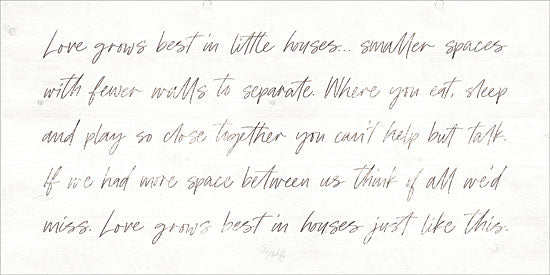 Marla Rae MAZ5464 - Love Grows Be in Little Houses - 24x12 Love Grows, Houses, Home, Family, Love, Calligraphy, Signs from Penny Lane