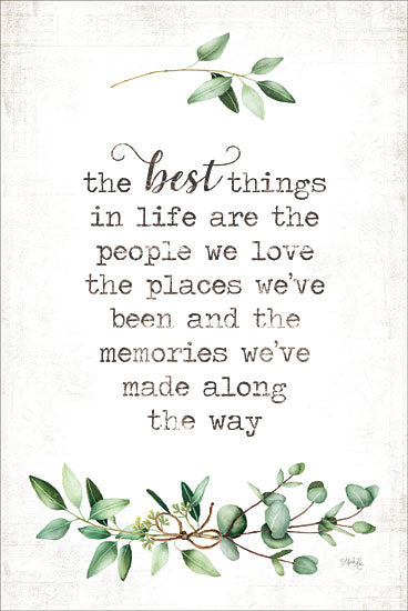 Marla Rae MAZ5514 - MAZ5514 - The Best Things - 12x18 Best Things, Memories, Greenery, Calligraphy, Family from Penny Lane