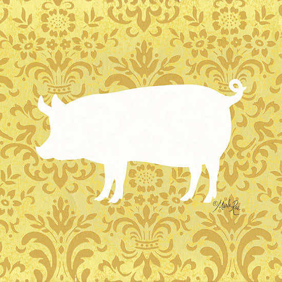 Marla Rae MAZ5543 - MAZ5543 - Pig Silhouette - 12x12 Pig, Silhouette, Portrait, Patterns from Penny Lane