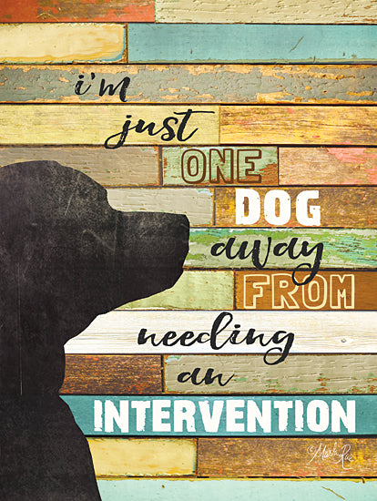 Marla Rae MAZ5564 - MAZ5564 - Dog Intervention - 12x16 Dogs, Humorous, Wood Planks, Signs, Humorous from Penny Lane