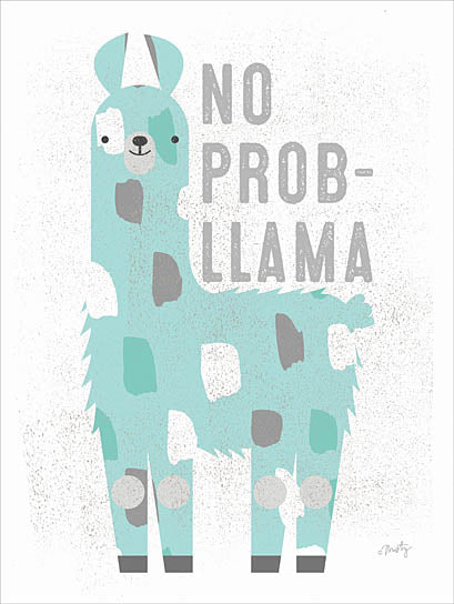 Misty Michelle MMD281 - No Prob Llama - Llama, Teal, Gray, Tween from Penny Lane Publishing