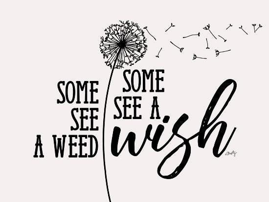 Misty Michelle MMD308 - A Wish Dandelion, Weed, Wish, Seeds, Black & White from Penny Lane