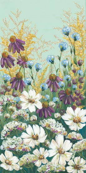Michele Norman MN101 - Floral Field Day Wildflowers, Flowers, Field, Triptych from Penny Lane