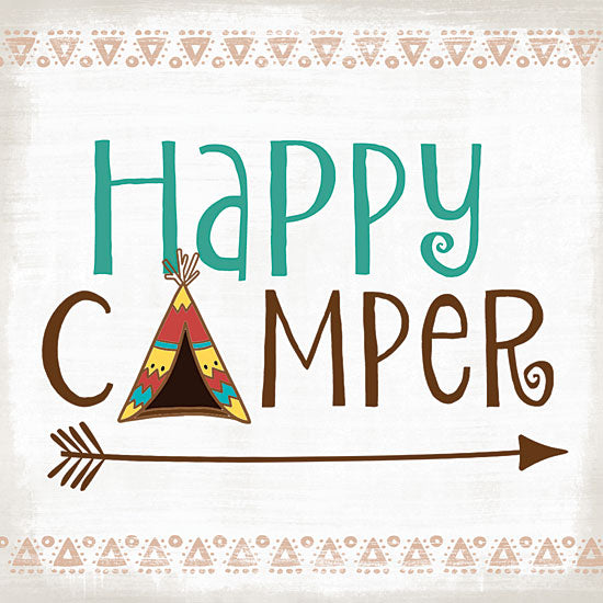 Mollie B. MOL1890 - Happy Camper Happy Camper, Tepee, Arrows, Babies, Kids, Camping from Penny Lane