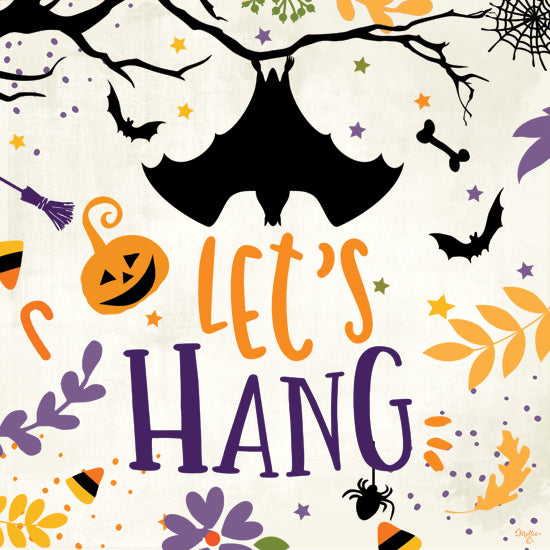 Mollie B. MOL1973 - MOL1973 - Let's Hang - 12x12 Halloween, Iconography, Autumn, Signs, Bats from Penny Lane