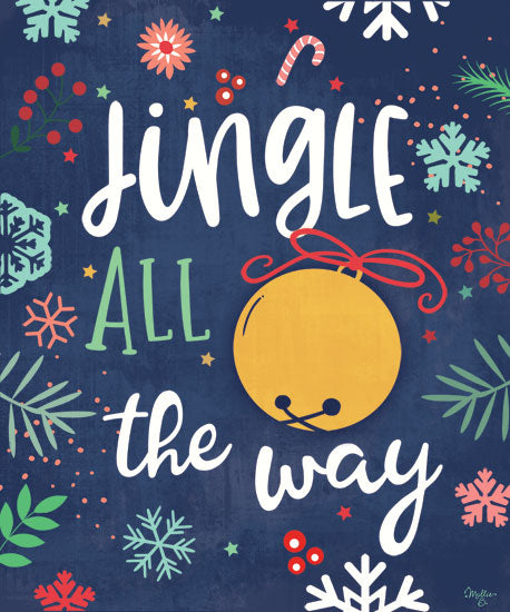 Mollie B. MOL2023 - MOL2023 - Jingle All the Way - 12x16 Signs, Christmas, Jingle Bells, Candy Cane from Penny Lane