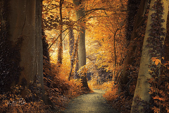 Martin Podt MPP431 - Path to the Light Trees, Autumn, Path, Sunlight from Penny Lane