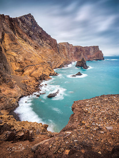 Martin Podt MPP447 - Madeira North Coast  - 12x16 Madeira North Coast, Ocean, Coast, Rocks from Penny Lane