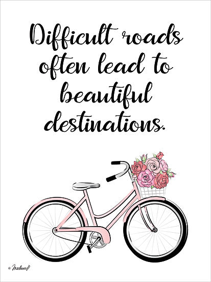 Martina Pavlova PAV104 - Beautiful Destinations - 12x16 Destinations, Travel, Bike, Bicycle, Flowers, Motivating from Penny Lane