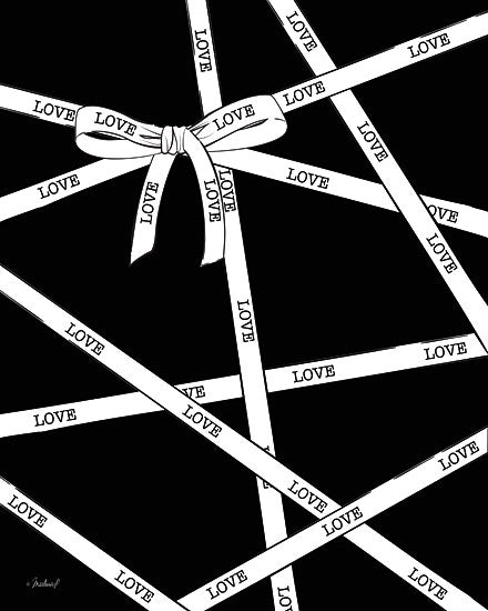 Martina Pavlova PAV139 - Love Sealed with a Bow - 12x16 Love, Bow, Ribbon, Black & White from Penny Lane