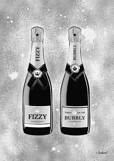 Martina Pavlova PAV148 - Frizzy and Bubbly - 12x16 Champagne, Bottles, Celebration, New Year's Eve, Wedding from Penny Lane