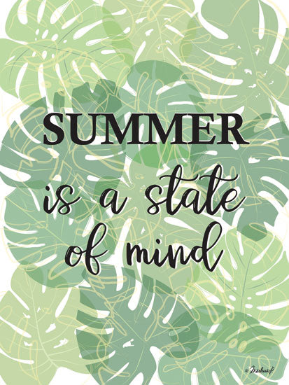 Martina Pavlova PAV155 - Tropical Summer Quote - 12x16 Summer, Palm Leaves, Coastal from Penny Lane