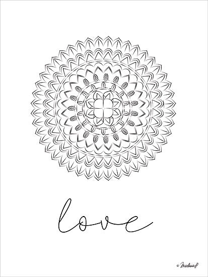 Martina Pavlova PAV165 - Mandala Love - 12x16 Love, Mandala, Design, Signs from Penny Lane