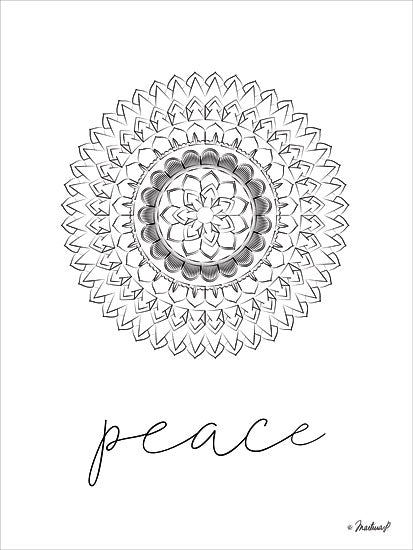 Martina Pavlova PAV166 - Mandala Peace - 12x16 Peace, Mandala, Design, Signs from Penny Lane