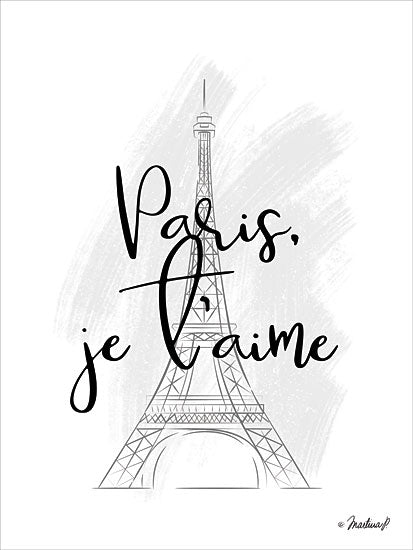 Martina Pavlova PAV172 - I Love Paris - 12x16 Paris, Eiffel Tower, French from Penny Lane