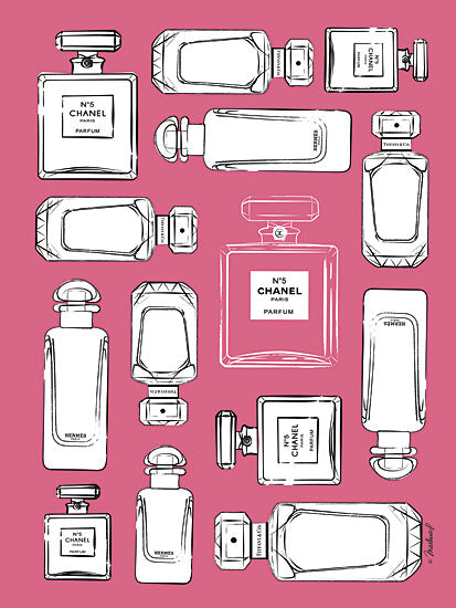 Martina Pavlova PAV176 - Pink Perfumes - 12x16 Perfume, Perfume Bottles, Abstract from Penny Lane