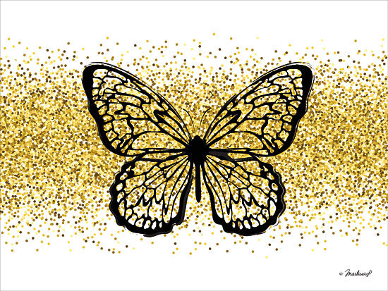 Martina Pavlova PAV199 - PAV199 - Glitter Butterfly - 16x12 Butterfly, Glitter, Gold from Penny Lane
