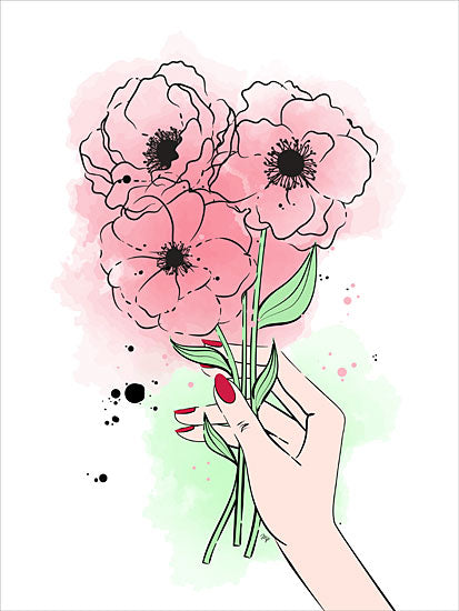 Martina Pavlova PAV228 - PAV228 - Blooms for You - 12x16 Flowers, Women's Hand, Abstract from Penny Lane