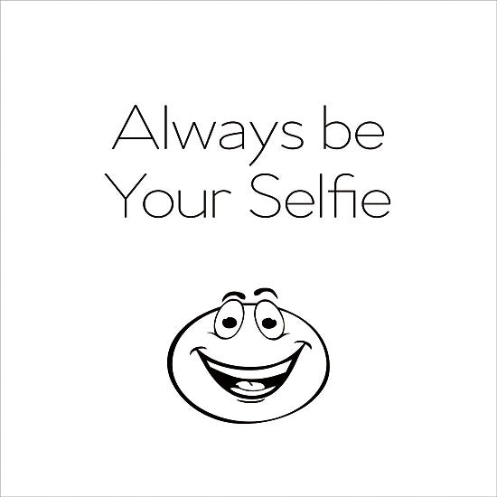 Lauren Rader RAD1321 - Be Your Selfie Selfie, Smiley Face, Modern, Emoji from Penny Lane