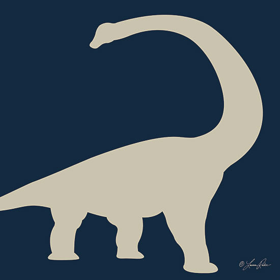 Lauren Rader RAD1337 - RAD1337 - Dino II    - 12x12 Dinosaur, Brontosaurus, Silhouette from Penny Lane