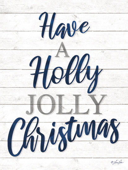 Lauren Rader RAD1341 - RAD1341 - Have a Holly Jolly Christmas - 12x16 Holly Jolly Christmas, Signs, Shiplap, Holidays, Black & White, Calligraphy from Penny Lane
