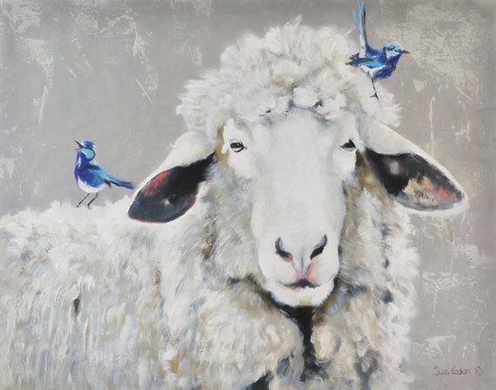 Suzi Redman RED106 - Days Like These - 16x12 Sheep, Birds, Blue Birds, Portrait, Selfie from Penny Lane