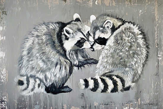 Suzi Redman RED125 - RED125 - Two Raccoons - 18x12 Raccoons, Wildlife, Portrait from Penny Lane