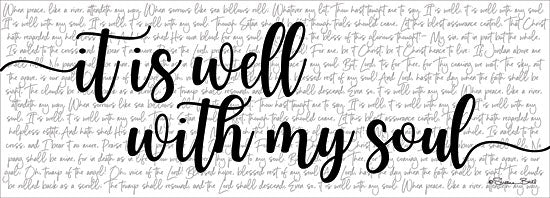 Susan Ball SB568 - It is Well with My Soul  - With My Soul, Calligraphy, Signs from Penny Lane Publishing