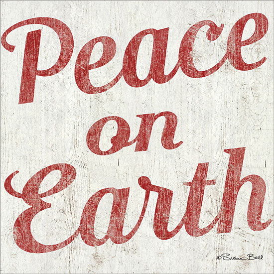 Susan Ball SB586 - Peace on Earth Peace on Earth, Holiday, Red, Cream from Penny Lane