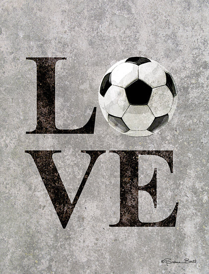 Susan Ball SB673 - SB673 - LOVE Soccer - 12x18 Love, Soccer, Children, Games, Sports from Penny Lane