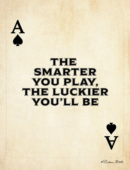 Susan Ball SB697 - SB697 - Ace of Spades - 12x16 Playing Cards, Motivational, Smarter You Play, Signs from Penny Lane