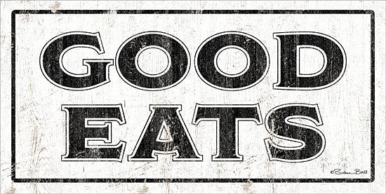 Susan Ball SB709 - SB709 - Good Eats - 18x9 Good Eats, Kitchen, Food, Dinner, Black & White, Signs from Penny Lane