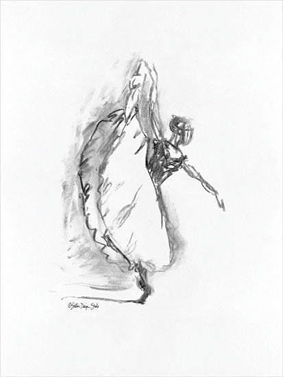 Stellar Design Studio SDS168 - SDS168 - Dance Figure 4 - 12x16 Black & White, Dancer, Ballet, Dancing, Woman from Penny Lane