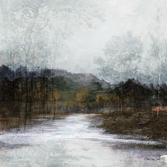 Stellar Design Studio SDS243 - SDS243 - Winter Landscape 7 - 12x12 Landscape, Winter, Abstract, Creek, Trees from Penny Lane