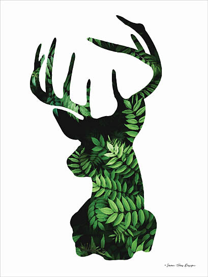 Seven Trees ST302 - Forest Deer II - Deer, Greenery, Silhouette from Penny Lane Publishing