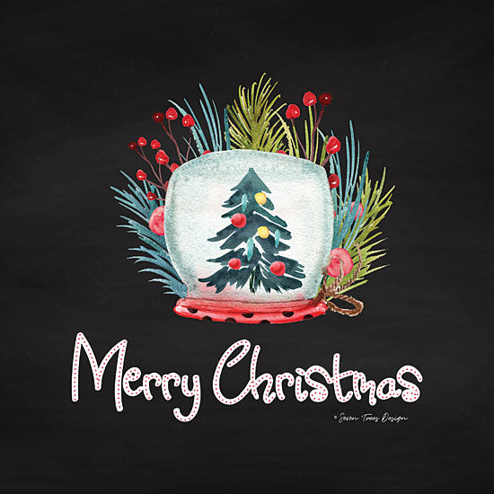 Seven Trees Design ST338 - Merry Christmas Candle Chalkboard, Holiday, Merry Christmas, Trees from Penny Lane