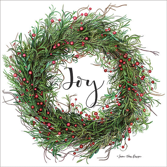 Seven Trees Design ST349 - Joy Wreath Joy, Wreath, Holiday, Greenery, Berries from Penny Lane