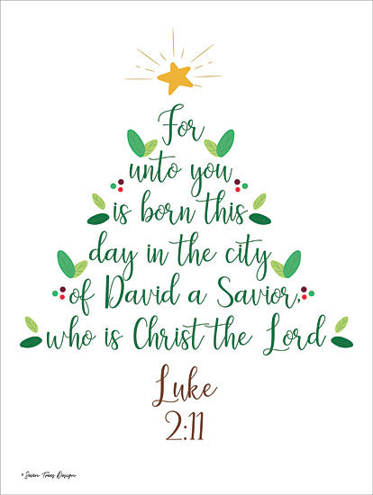 Seven Trees Design ST359 - Savior Christmas Trees, Holiday, Luke, Bible Verse from Penny Lane
