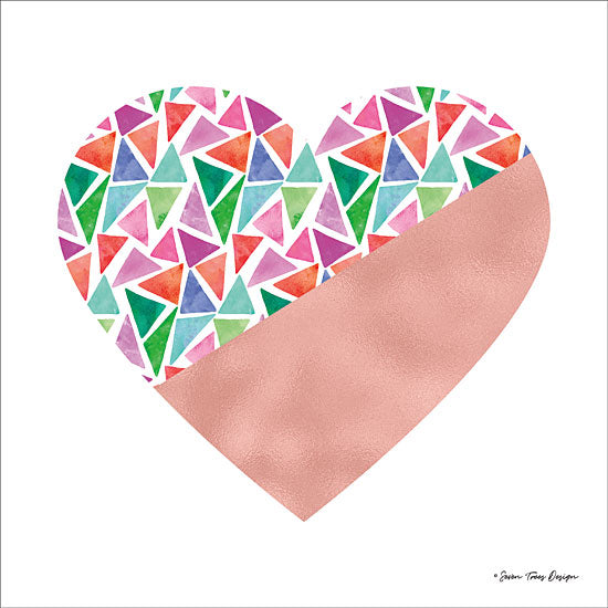 Seven Trees Design ST387 - Colorful Heart Heart, Mosaic, Tiles from Penny Lane