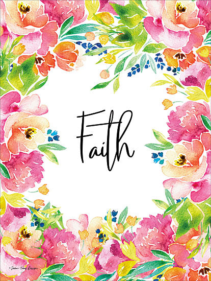 Seven Trees Design ST401 - Faith Watercolor Flowers Flowers, Faith, Signs from Penny Lane