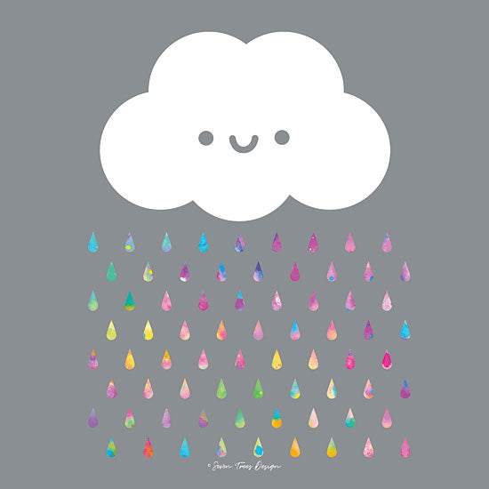 Seven Trees Design ST463 - Happy Rain - 12x12 Rain, Cloud, Rainbow Colors, Weather from Penny Lane