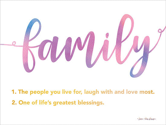 Seven Trees Design ST529 - ST529 - Family - 16x12 Signs, Family, Definition, Typography from Penny Lane