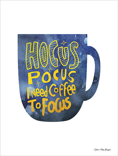 Seven Trees Design ST532 - Hocus Pocus I Need Coffee to Focus - 12x16 Hocus Pocus, Coffee, Coffee Cup, Kitchen, Humorous from Penny Lane
