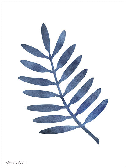 Seven Trees Designs ST558 - Watercolor Blue Paint IV - 12x16 Plant, Blue & White, Botanical from Penny Lane