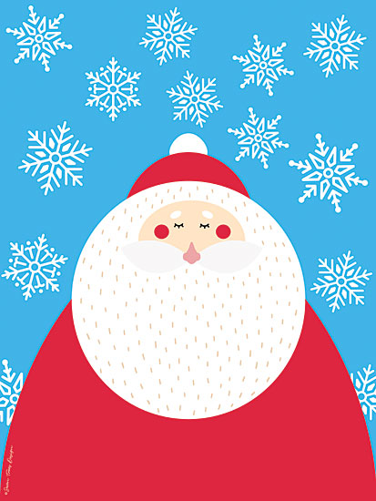 Seven Trees Design ST598 - Snowflake Santa Claus - 12x16 Santa Claus, Holidays, Snowflakes, Winter from Penny Lane