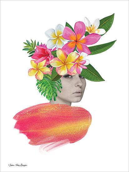 Seven Trees Design ST632 - ST632 - The Tropical Girl - 12x16 Photography, Portrait, Woman, Colors, Tropical from Penny Lane